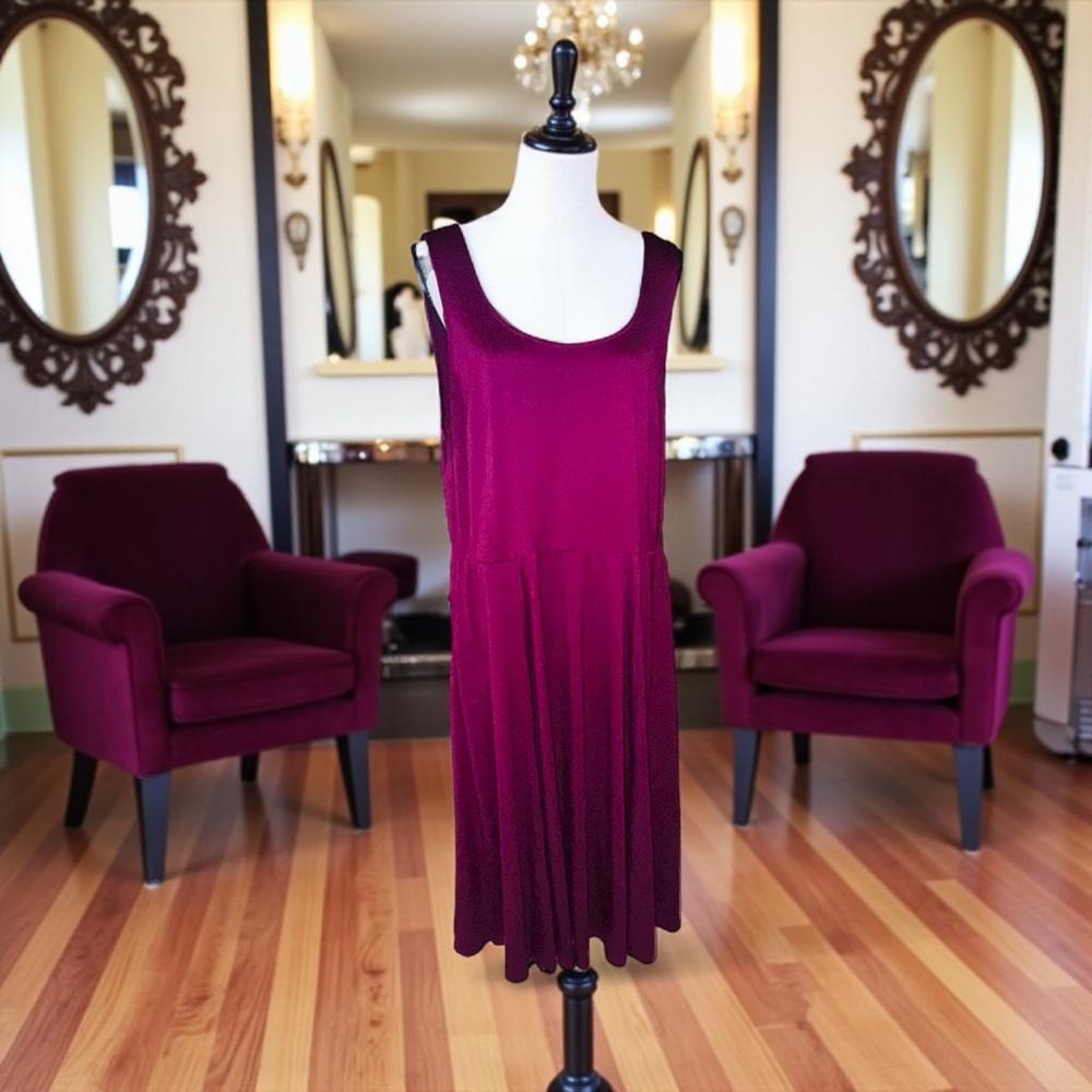 Torrid Studio Luxe Ponte Dress MIDI/Maxi Maroon Pockets Stretchy Size 3X EUC